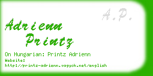 adrienn printz business card